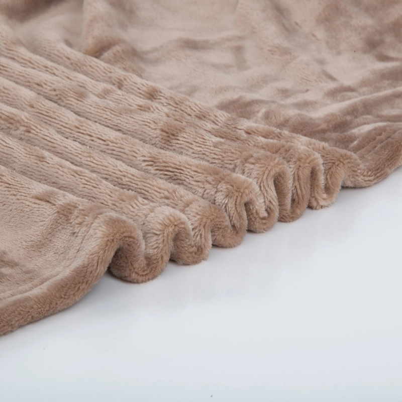 High Quality Home Textile 100%Polyester Flannel Blanket Soft Mink Flannel Fleece Blanket
