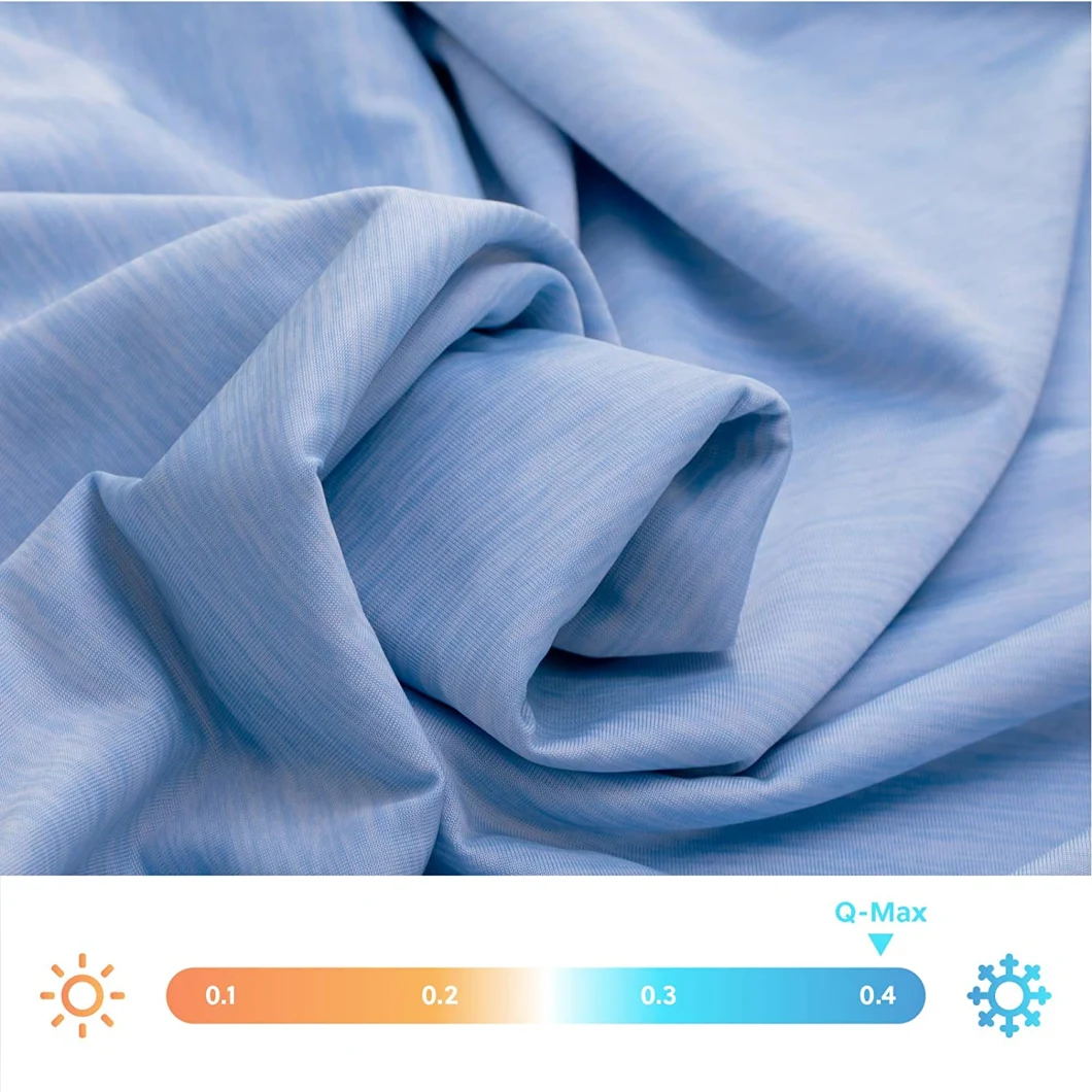 Cool Feeling Blanket for Hot Sleepers, Summer, Night Sweats, Blue Throw Size 60